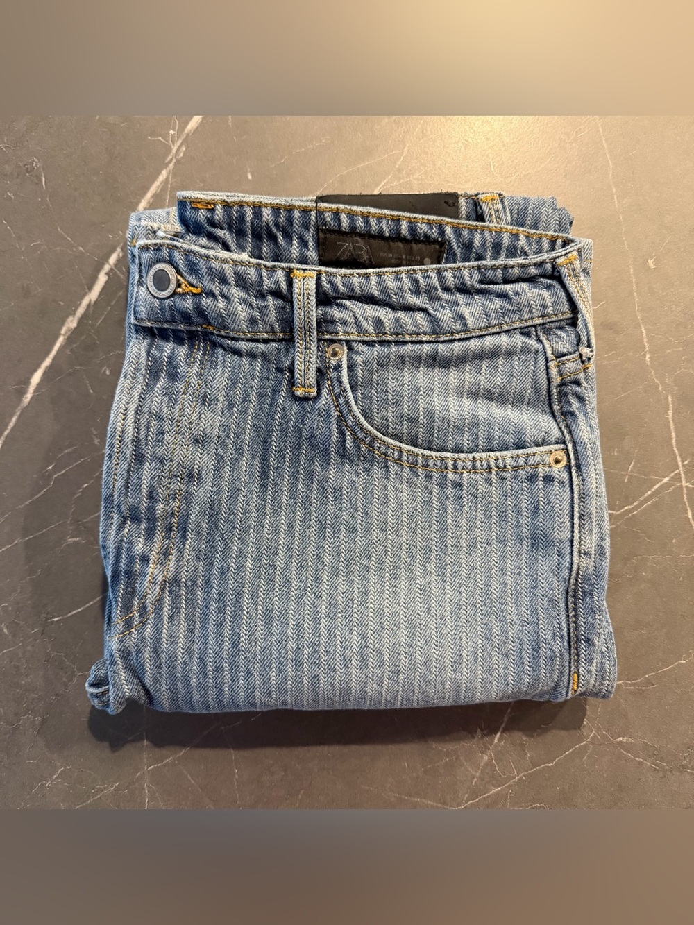 Zara “Railroad Striped” Jeans